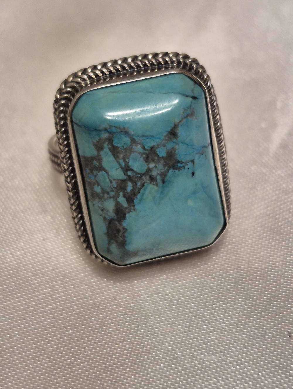 Sterling Silver Turquoise Howlite Ring